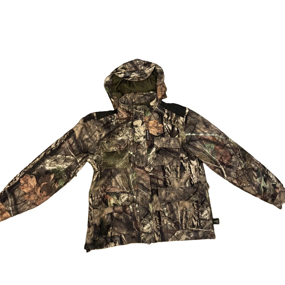 Rivers West Waterproof Hunting Jacket Men's M Medium Mossy Oak Detachable Hood